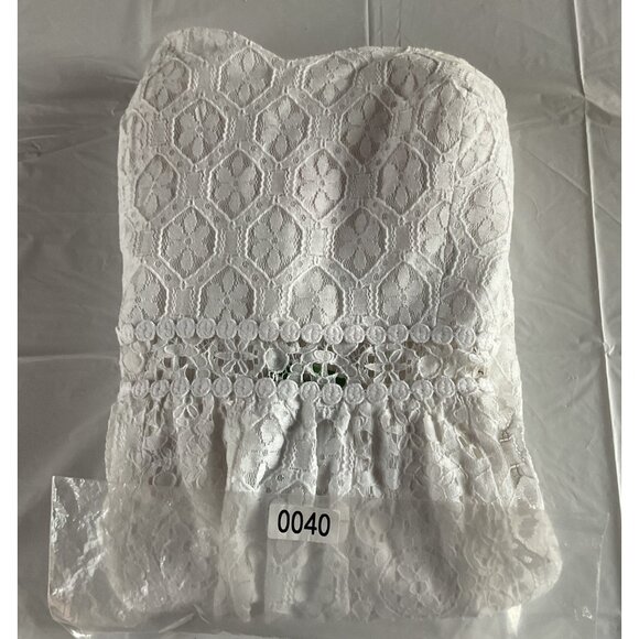 NWT Lilly Pulitzer Brett Dress In Resort White Floral Hexagon Lace Coastal Prepp - Picture 10 of 11